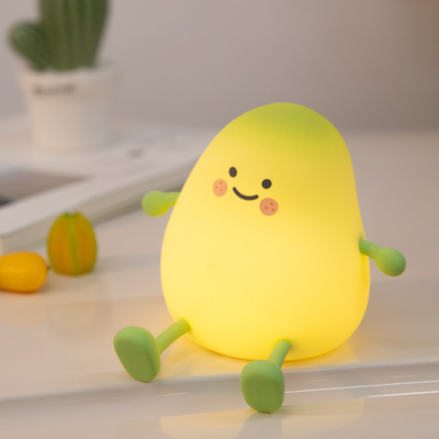 マンゴーフルーツ ナイトライト USB 充電可能 暗調タッチ シリコン テーブルランプ LED ベッドサイド 飾り ギフト 子供 寝室 ランプ