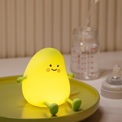 マンゴーフルーツ ナイトライト USB 充電可能 暗調タッチ シリコン テーブルランプ LED ベッドサイド 飾り ギフト 子供 寝室 ランプ