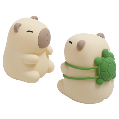 カスタムロゴ カピバラ 子供 ギフト ベッドルーム 寝室 可愛い 柔らかい ランプ カラー 斜面 犬 シリコン ナイトライト