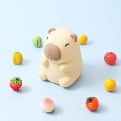 カスタムロゴ カピバラ 子供 ギフト ベッドルーム 寝室 可愛い 柔らかい ランプ カラー 斜面 犬 シリコン ナイトライト