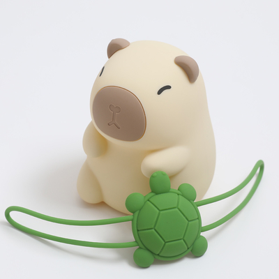 カスタムロゴ カピバラ 子供 ギフト ベッドルーム 寝室 可愛い 柔らかい ランプ カラー 斜面 犬 シリコン ナイトライト