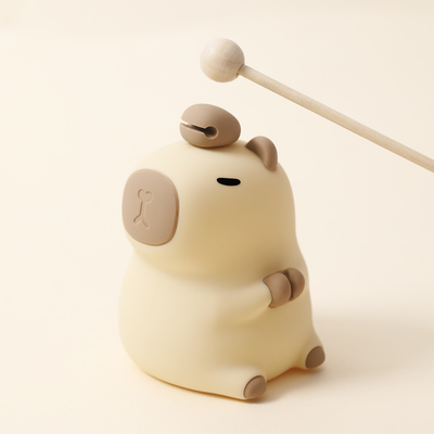 モダンデザイン シリコン カピバラ ナイトランプ ポータブル USB 充電可能 LED 光源 タッチコントロール 動物ランプ 寝室用