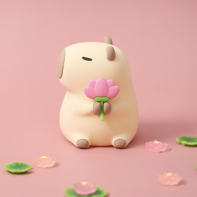 可愛いシリコン カピバラ 夜灯 子供の夜灯 ギフトUSB 充電可能な動物 シリコン 夜灯