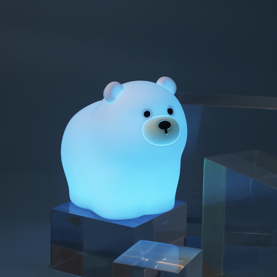 OEM LED 可愛いアニメ シリコンベア スリープランプ Usb 充電式ナイトランプ ベビーベッド ベッドサイドナイトライト