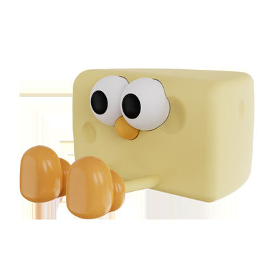面白い リチャージ可能なLEDナイトランプ 可愛いアニメ チーズ シリコン テーブルランプ タッチセンサー 動物 DIY 子供 寝室 ギフト 子供