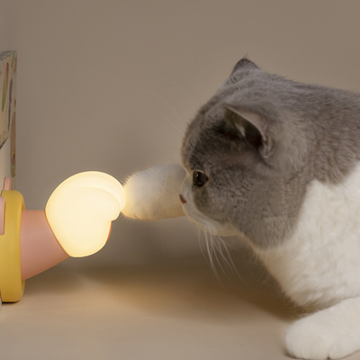工場 可愛い睡眠制御 CAT PAW USB ベッドルームランプ シリコンランプ 再充電可能なタッチライト シリコン ナイトライト