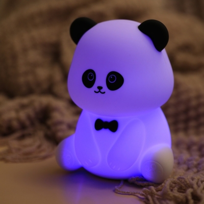 パンダナイトライト 編み込み ストレス解消 オフィス飾り ベッドヘッド 寝付き LED デスクランプ