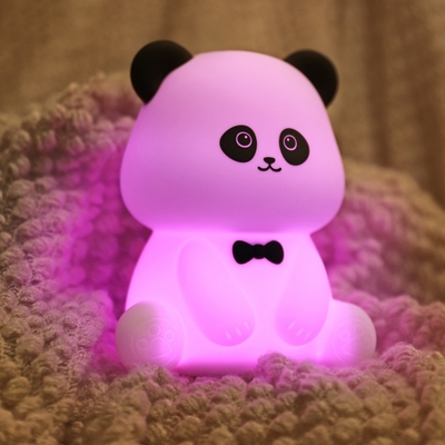 パンダナイトライト 編み込み ストレス解消 オフィス飾り ベッドヘッド 寝付き LED デスクランプ