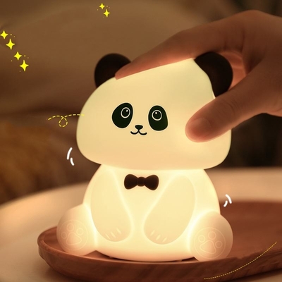 可愛い動物USB 充電可能な赤ちゃんランプ シリコンパンダ LED 夜灯 子供のための夜灯