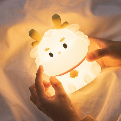 スマートボイス ドラゴン 睡眠用 シリコンパット クリエイティブ ナイトライト ギフト カラフルな雰囲気 光