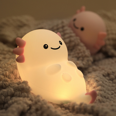 現代の家用USBナイトライト 六角形恐竜赤ちゃん魚 LED 触覚センサー 彩色のシリコン リチャージ可能な光