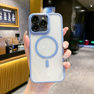 ファッション 磁気 半透明 電話ケース 衝撃防止 iPhone 17