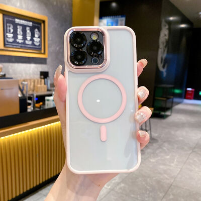 ファッション 磁気 半透明 電話ケース 衝撃防止 iPhone 17