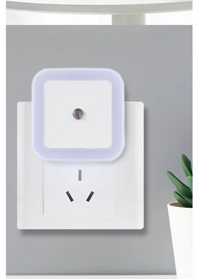 0.5W Plug-in LED Night Light Lamp with Smart Sensor Dusk to Dawn Sensor Daylight White
