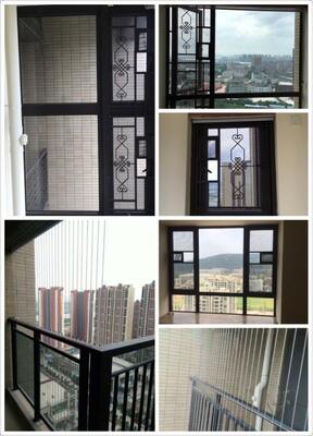 Clip Crossing 20mm Balcony Invisible Grille Featuring Aluminum Track Frame