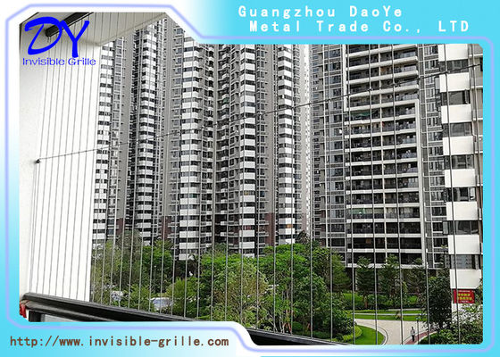 2.0mm 316ステンレス鋼線 高層ビル バルコニー/窓用 目に見えない安全グリル