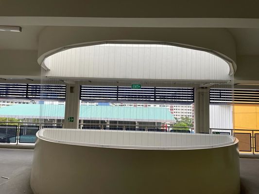 アルミニウム パーソナライズド 目に見えない安全バルコニー グリル サイズ 6m セット バルコニー 現代の建築設計のためのセキュリティソリューション