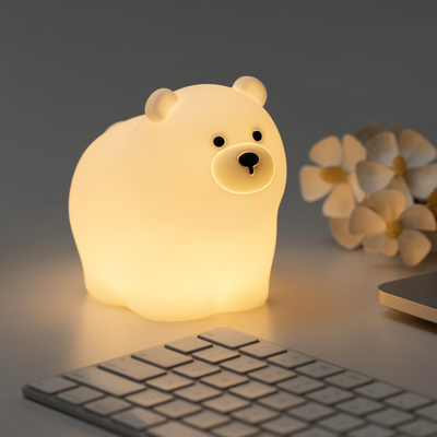 OEM LED 可愛いアニメ シリコンベア スリープランプ Usb 充電式ナイトランプ ベビーベッド ベッドサイドナイトライト