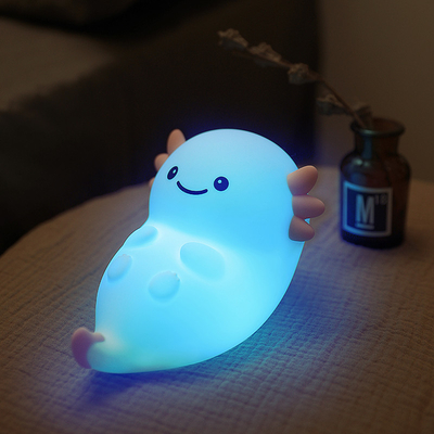 現代の家用USBナイトライト 六角形恐竜赤ちゃん魚 LED 触覚センサー 彩色のシリコン リチャージ可能な光