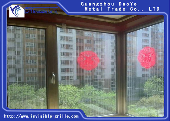 現代見えないグリルは役割を組み込む反住居侵入システム窓の見えないグリルを加えた