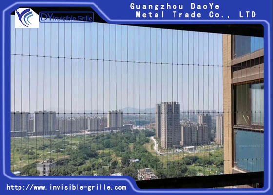 丈夫なステンレス鋼1.5mmのバルコニーの見えないグリル
