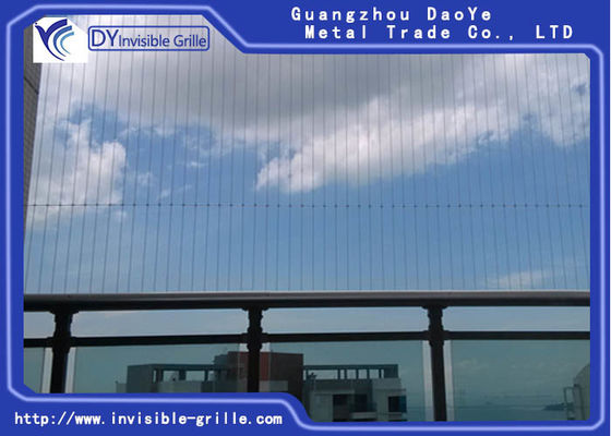 高層ビルの灰色6mのバルコニーのための#316安全見えないグリル