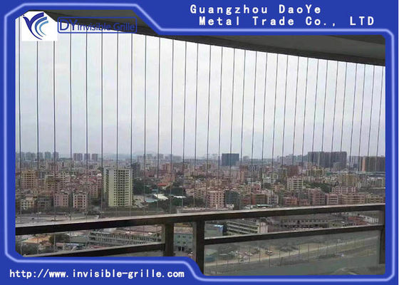 保証2.0mm 316ステンレス鋼ワイヤー バルコニーの見えないグリル